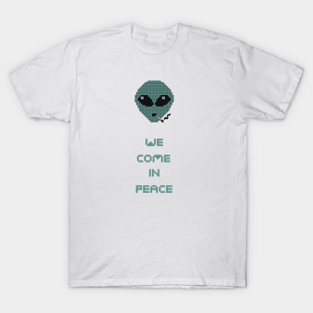 We Come in Peace T-Shirt by Trigon